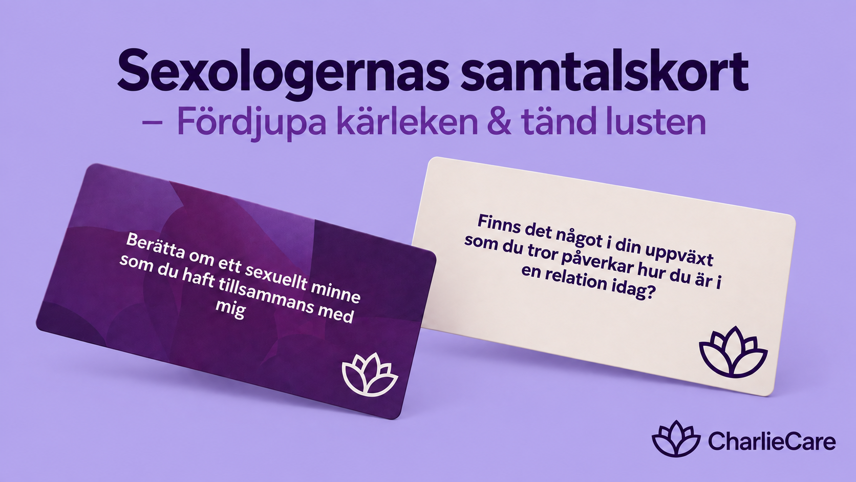 Sexologernas samtalskort för par – kärlek och lust